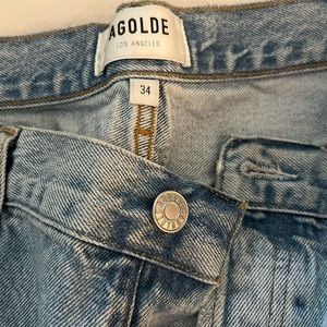Agolde 90’s cropped mid rise straight